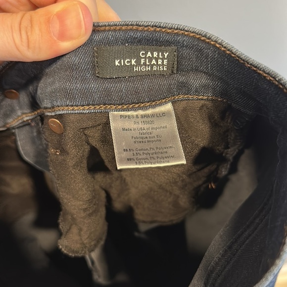 Veronica Beard Carly High Rise Kick Flare Blue Jeans Size 28 - Picture 6 of 6